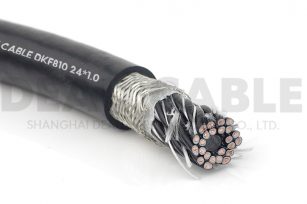 高柔性屏蔽多芯电缆 DKF810   24*1.0