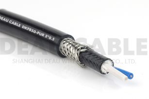 高柔性聚氨酯双护套屏蔽多芯电缆 DKF850-PUR   2*0.5