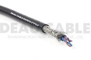 高柔性双护套双绞屏蔽多芯电缆 DKF870   2*2*0.3