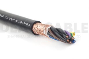 中度柔性屏蔽电缆 TRVVP  4*1.0+3*0.3