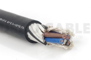 中度柔性电缆 TRVV  4*2.5+12*0.75
