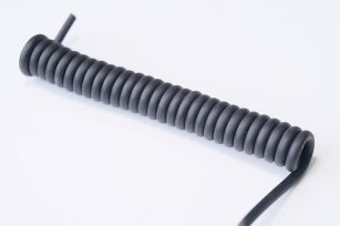 4*0.1 四芯螺旋电缆 4芯0.1平方弹簧线
